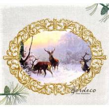 Serwetka decoupage firmy AMBIENTE widoczek w ramce 33x33cm